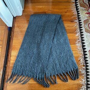 J. Crew Brushed Woven Scarf in Heather Gray